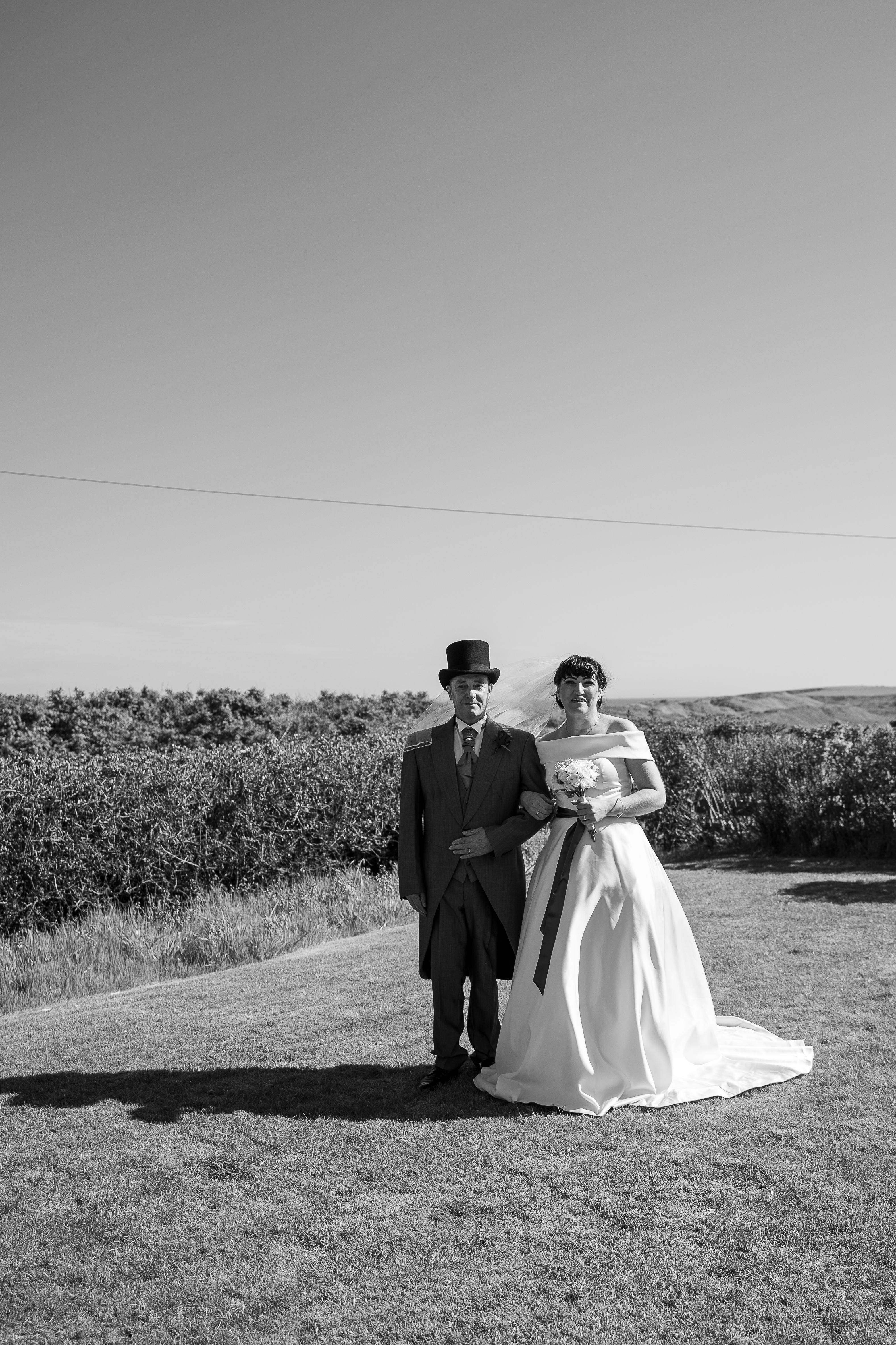 KB-220 couple in black and white image